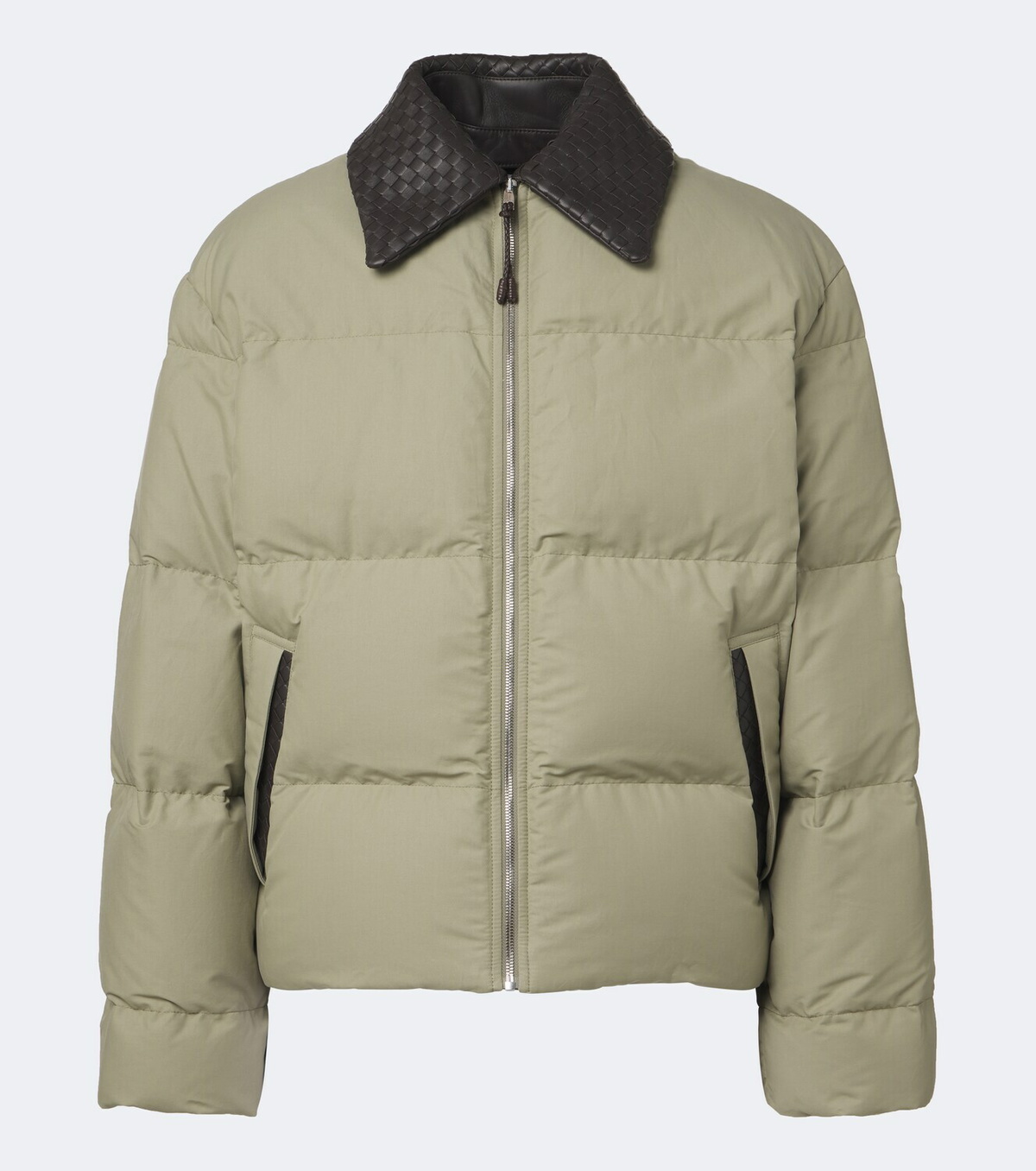 Bottega Veneta Intrecciato cotton-blend down jacket