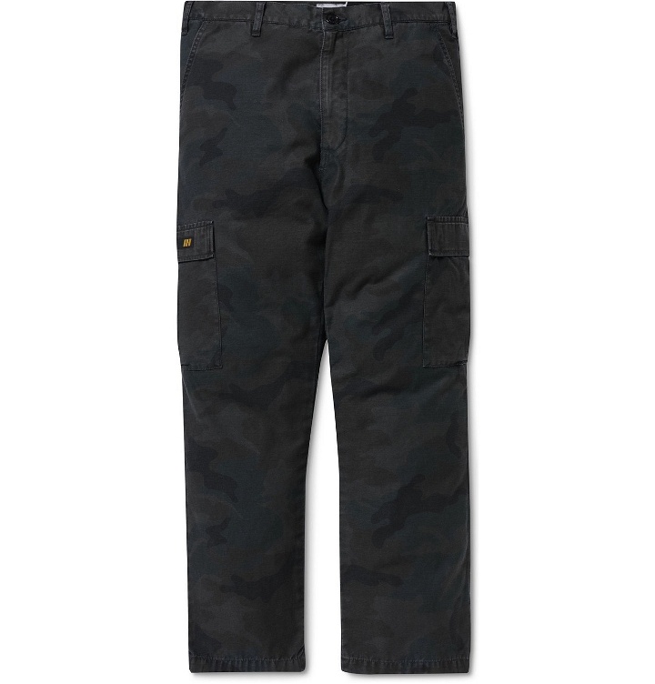 Photo: WTAPS - Jungle Garment-Dyed Camouflage-Print Cotton Cargo Trousers - Black