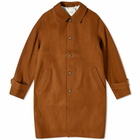 Foret Men's Shelter Wool Coat in Brown