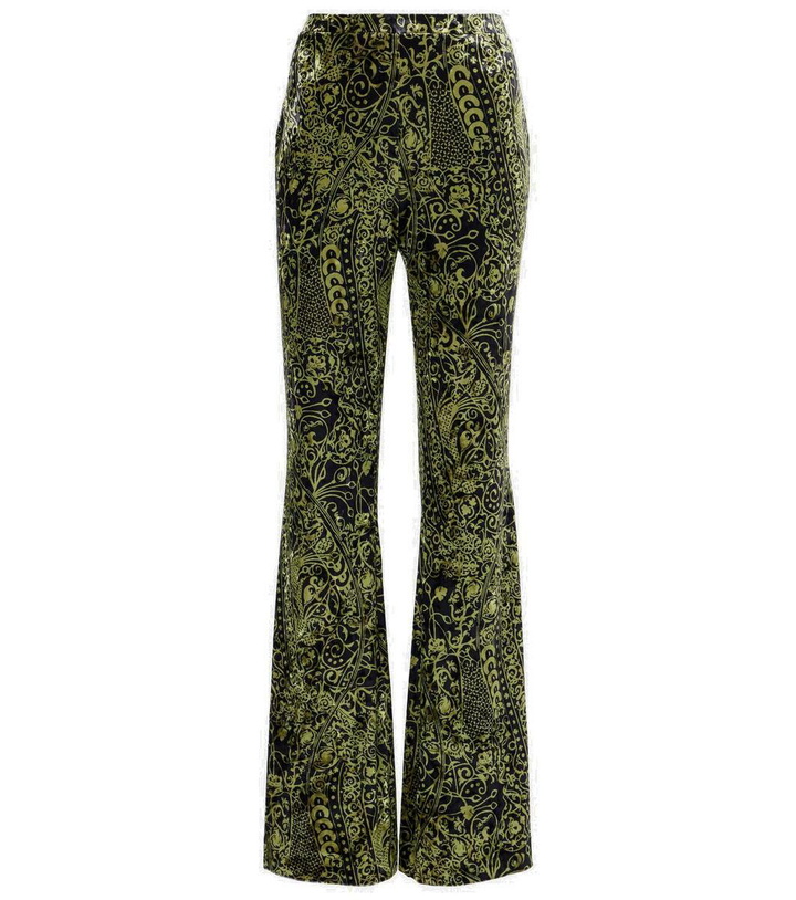 Photo: Diane von Furstenberg Ruthette printed velvet flared pants