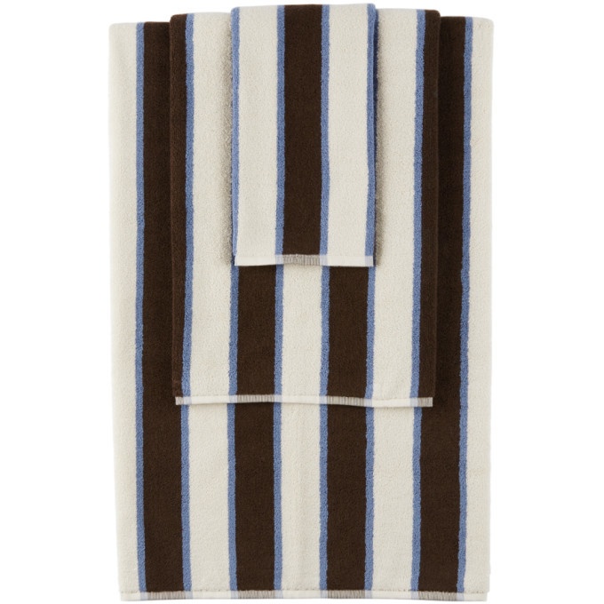 Photo: Tekla SSENSE Exclusive Multicolor Stripe Towel Set