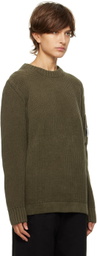 C.P. Company Khaki Textured Crewneck