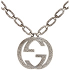 Gucci Silver Interlocking GG Necklace