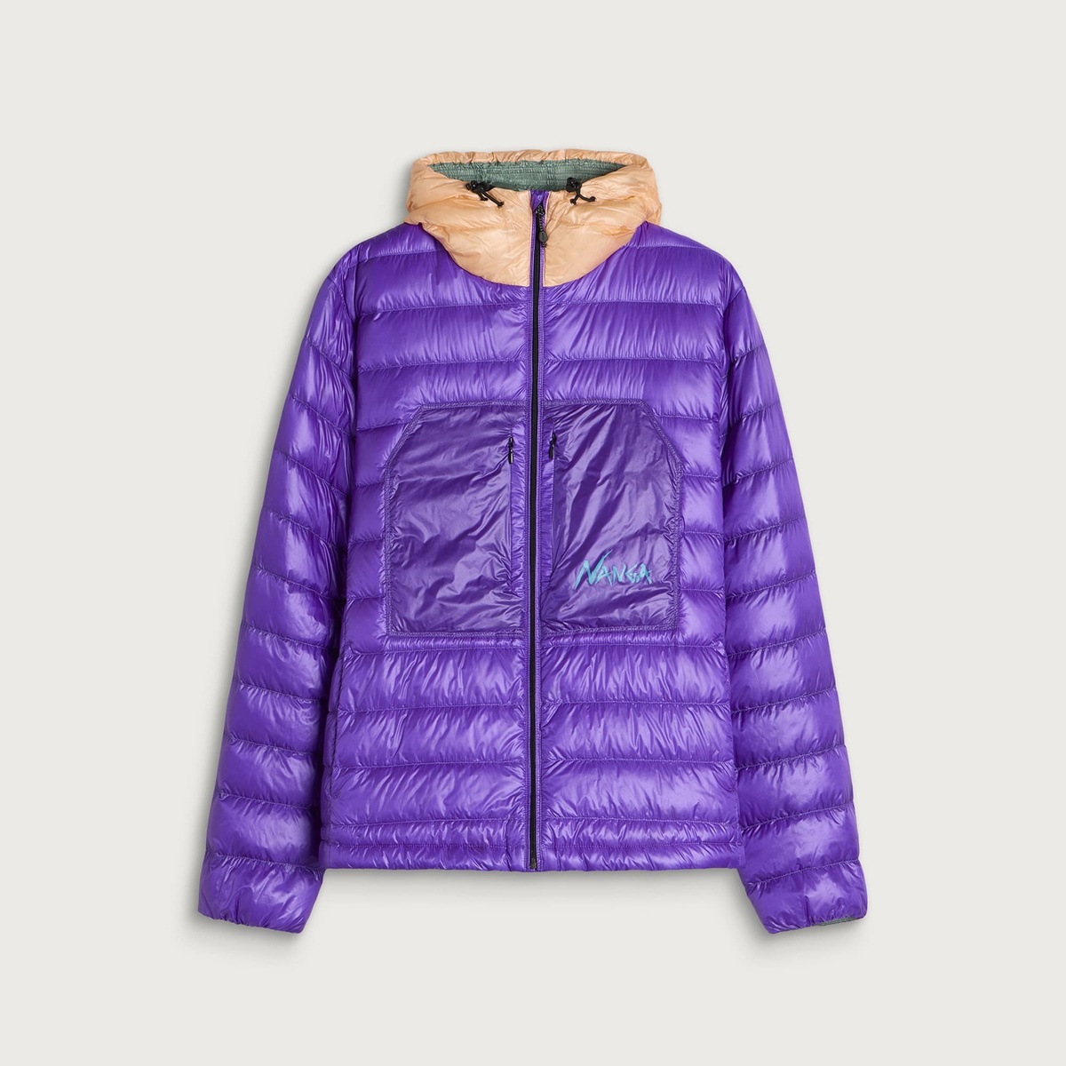 NANGA Men's Ultilight Packable Down Parka Jacket in Royal Purple