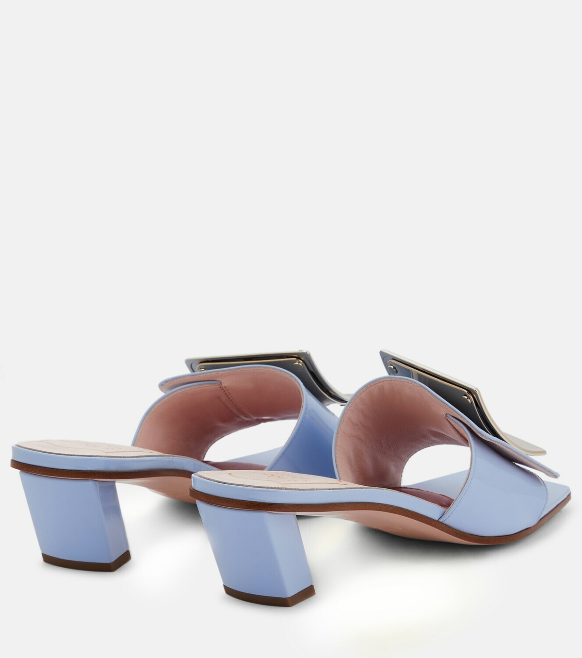 【送料 関税込】ROGER VIVIER Love 45 patent leather mules Roger Vivier Love 45 patent leather mules Roger Vivier