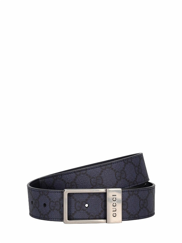 Photo: GUCCI - 3.5cm New Frame Gg Leather Belt