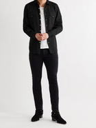 SAINT LAURENT - Slim-Fit Denim Western Shirt - Black