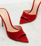 Gianvito Rossi Elle suede mules