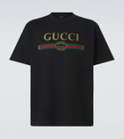 Gucci Logo cotton and silk jersey T-shirt