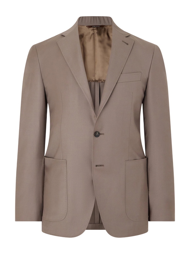 Photo: Canali - Kei Wool Suit Jacket - Brown