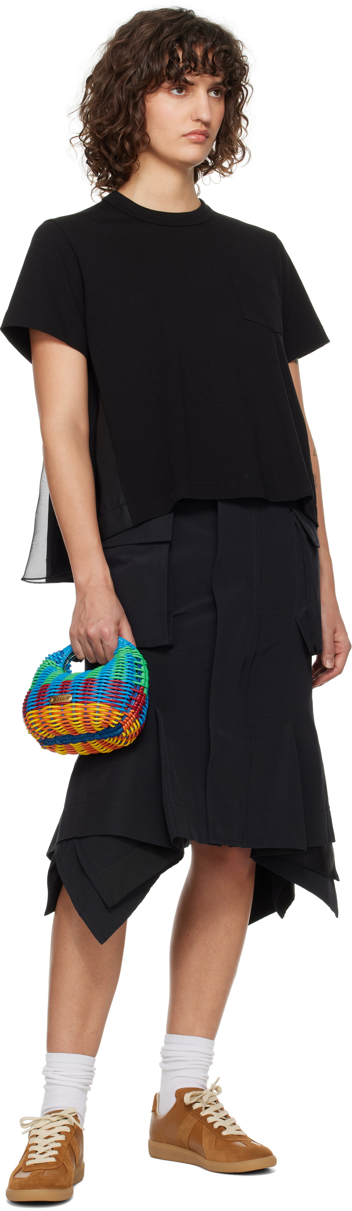 Sac Fourre-Tout Sacai Multicolore - Modèle Crochet Logo S101-01-926 - Neuf Avec Étiquettes - Unisexe