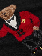 Polo Ralph Lauren - Embroidered Intarsia Wool Sweater - Black