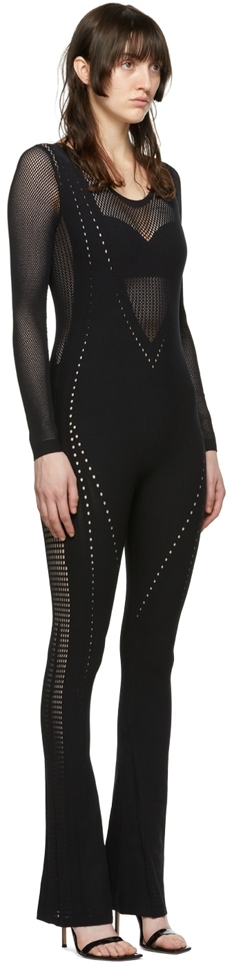Wolford Black Nylon Sport Jumpsuit Wolford