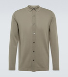 Thom Sweeney Knitted cotton shirt