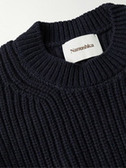 Nanushka - Derin Ribbed Merino Wool and Cashmere-Blend Sweater - Blue