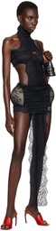 Jean Paul Gaultier Black Shayne Oliver Edition Minidress