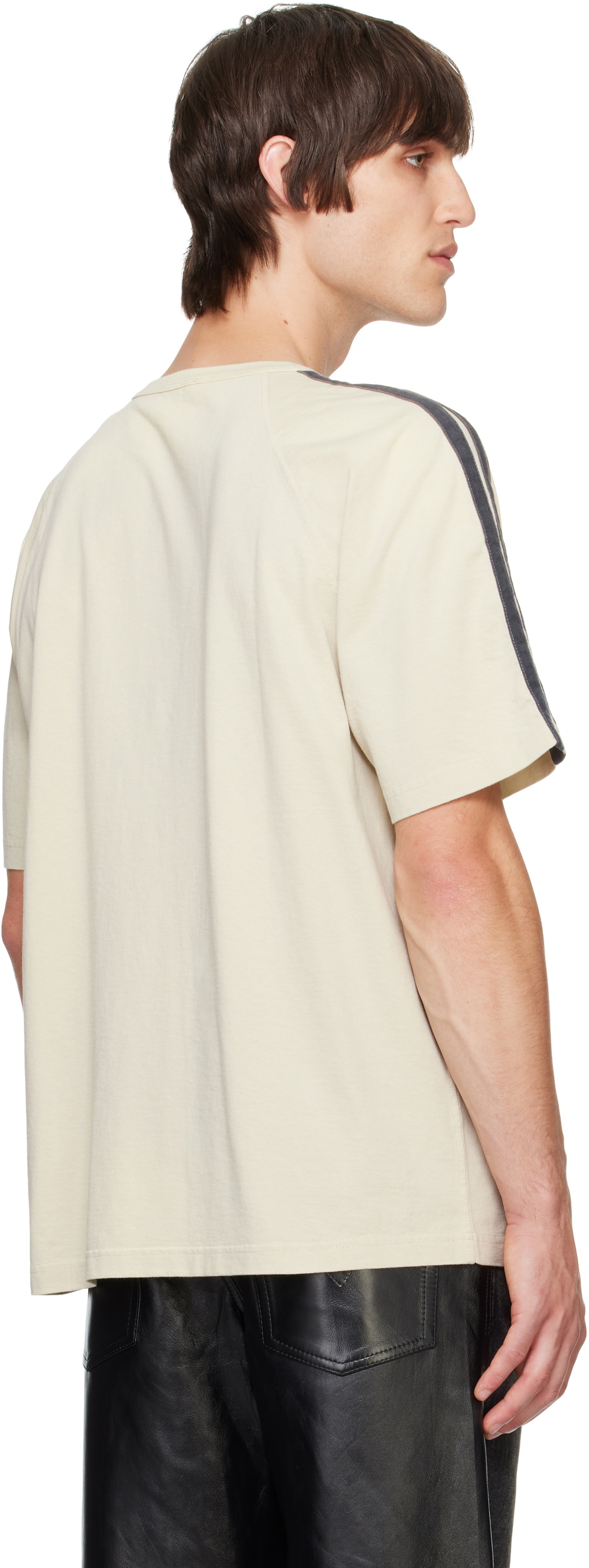 【DIESEL】T-Roxt-Stripe Diesel Beige T-Roxt-Stripe T-shirt Diesel