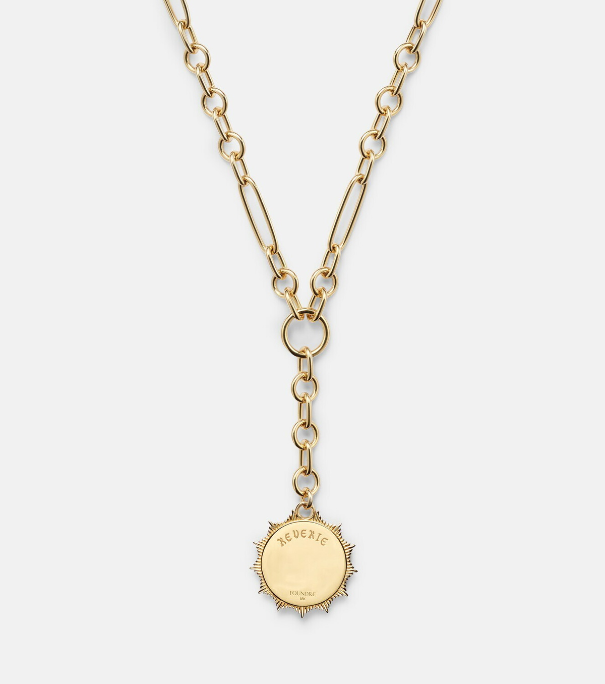 FoundRae Reverie Small 18kt gold pendant necklace with diamonds