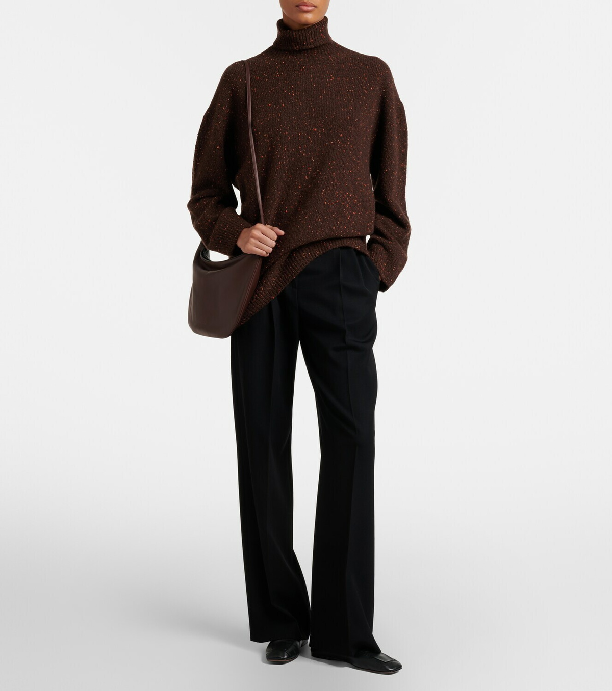 The Row EW Izzy Medium leather shoulder bag