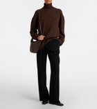 The Row EW Izzy Medium leather shoulder bag