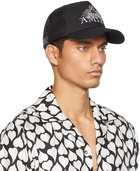 AMIRI Black Cherub Trucker Hat