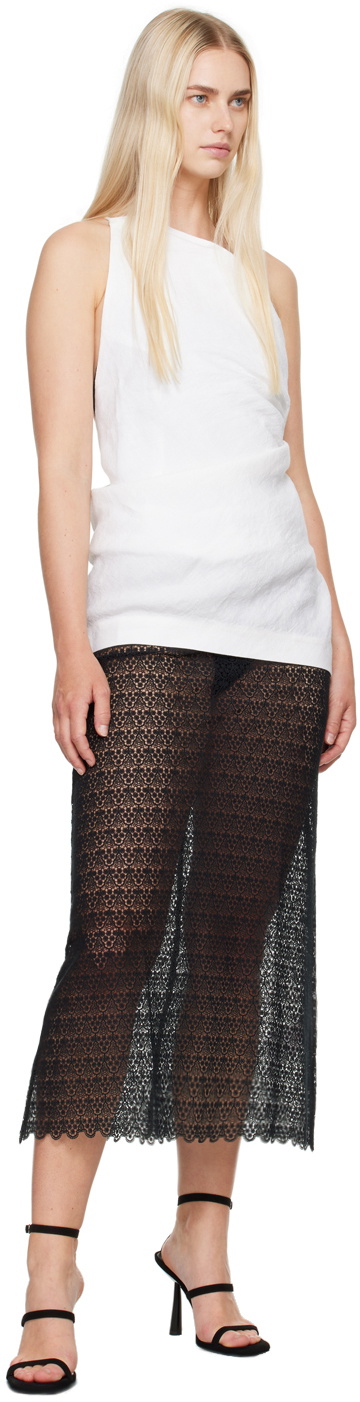 BITE Black Tailored Midi Skirt