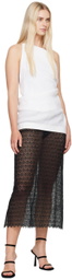 BITE Black Tailored Midi Skirt
