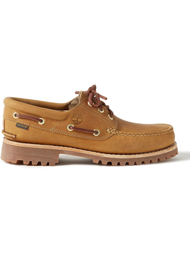 Photo: Timberland - Aimé Leon Dore 3-Eye Lug Nubuck Boat Shoes - Brown