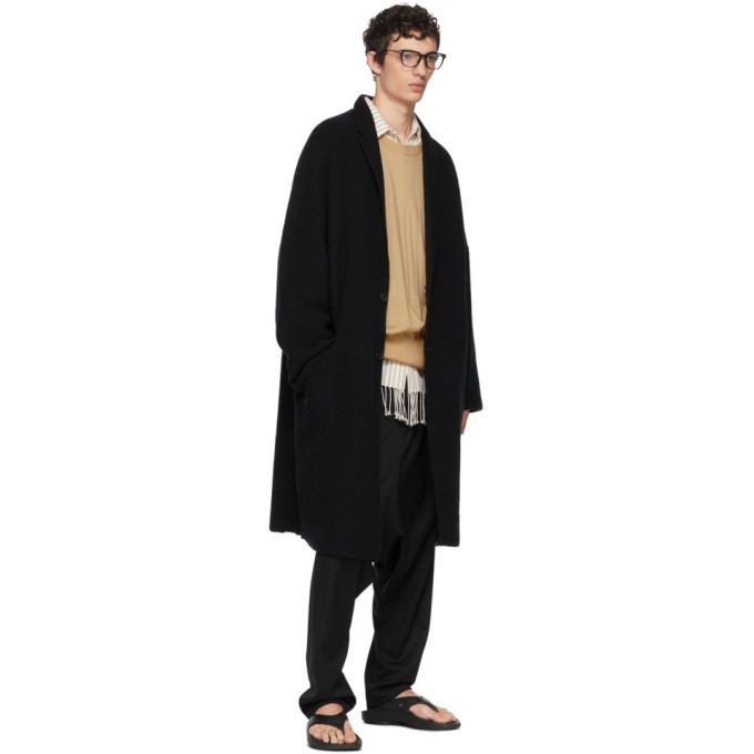 Sulvam Black Hitoe Coat Sulvam