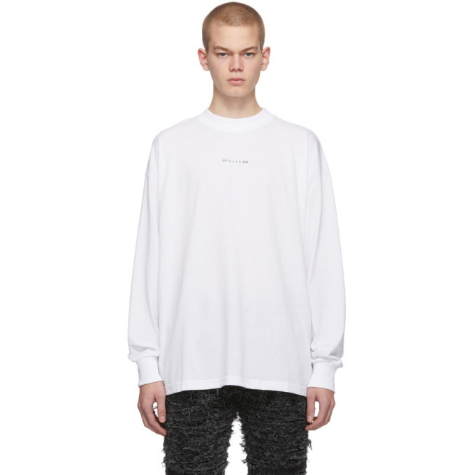 Photo: 1017 ALYX 9SM White Visual Long Sleeve T-Shirt