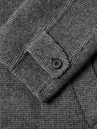 Brioni - Checked Wool-Blend Coat - Gray