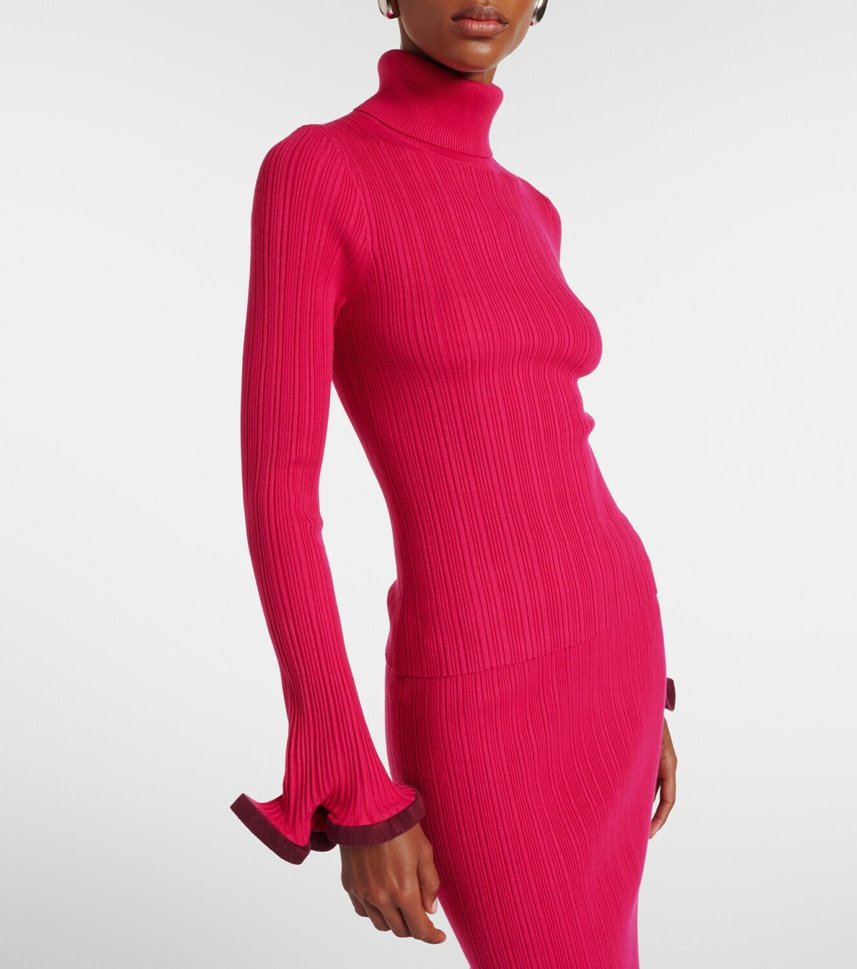 Simkhai Lola ruffled turtleneck sweater