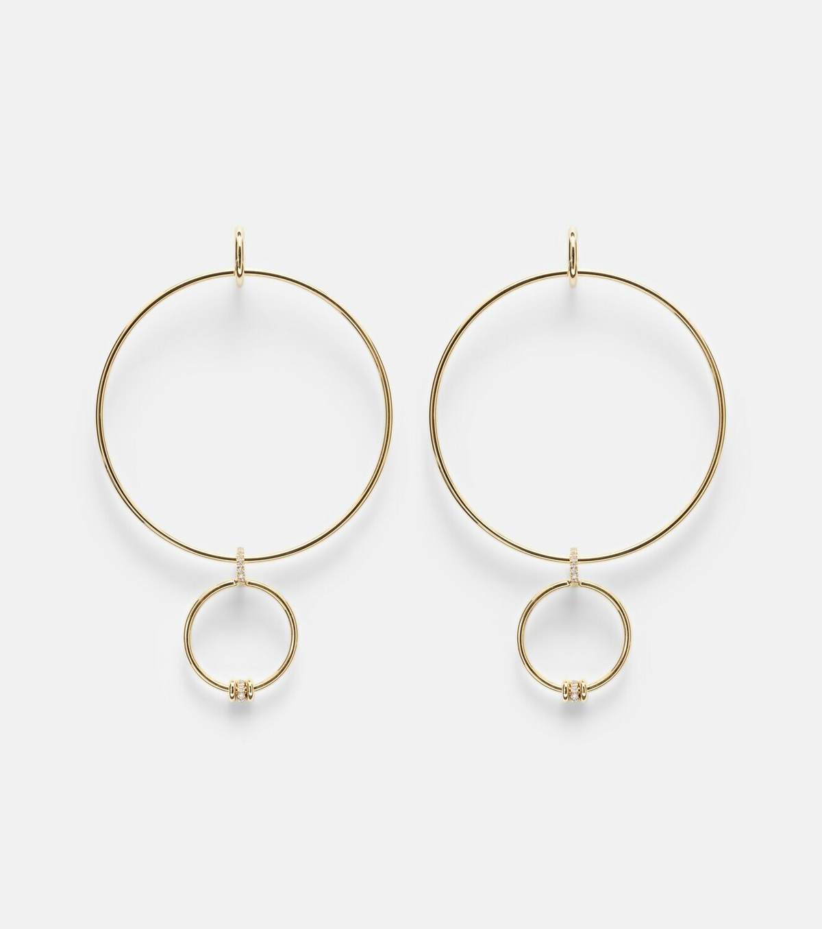 Spinelli Kilcollin Echo 18kt gold hoop earrings with diamonds