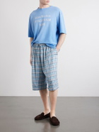 Acne Studios - Ressa Straight-Leg Checked Casual Shorts - Blue