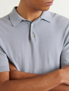 Eleventy - Cotton Polo Shirt - Blue