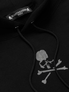 MASTERMIND WORLD - Logo-Embellished Cotton-Jersey Hoodie - Black