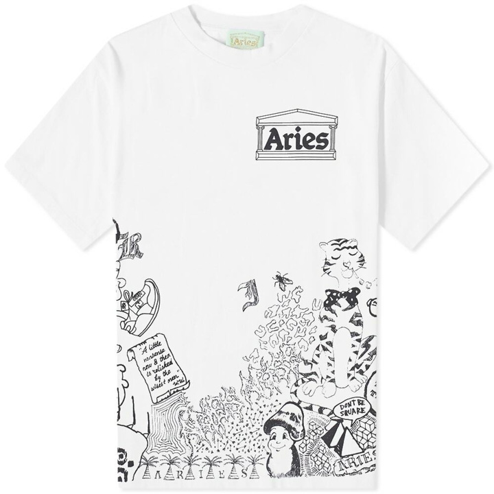 Photo: Aries Men's Doodle T-Shirt in White