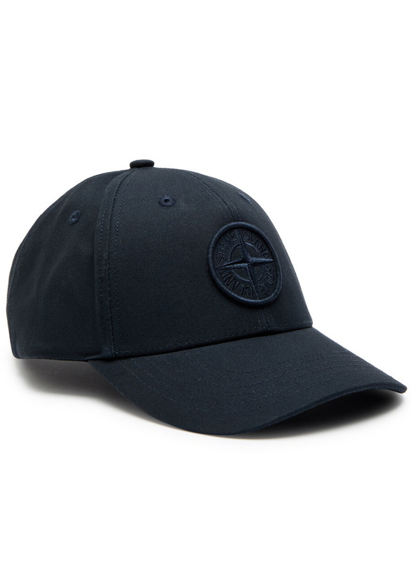 Photo: Stone Island Logo-embroidered Cotton cap - Navy - One Size