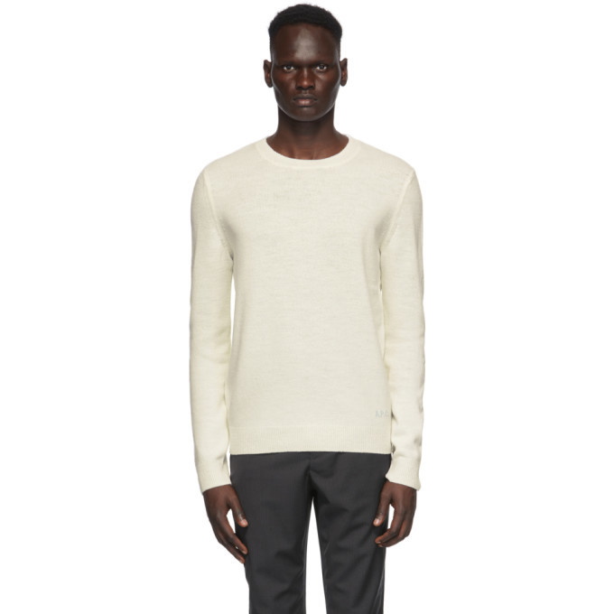 Photo: A.P.C. Off-White Wool Kit Sweater