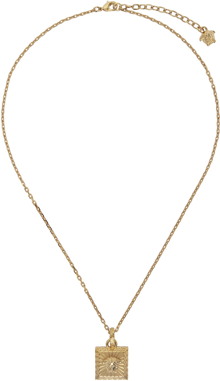 Mens gold hot sale chain versace