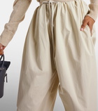 MM6 Maison Margiela High-rise cotton wide-leg pants