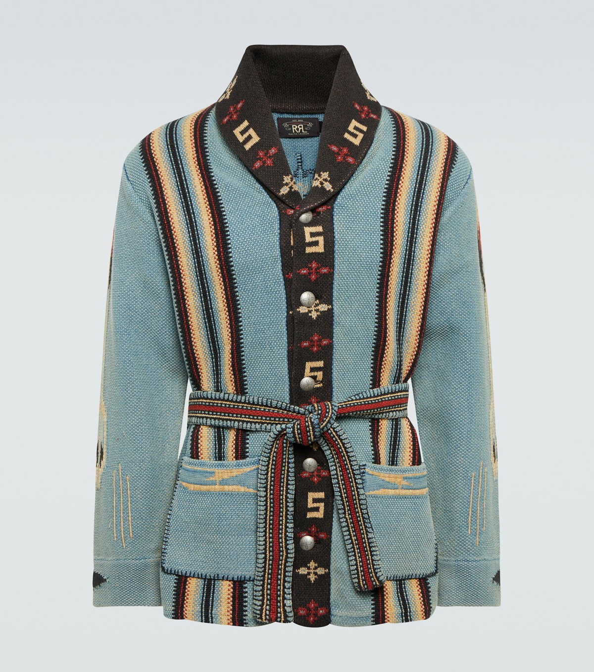 RRL - Jacquard cotton-blend cardigan RRL