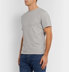 Officine Generale - Mélange Cotton-Jersey T-Shirt - Gray