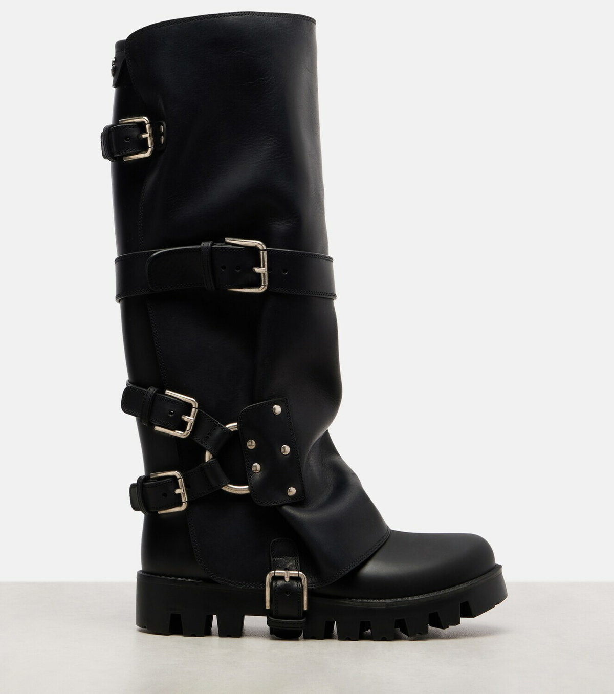 Dolce&Gabbana Leather biker boots