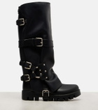 Dolce&Gabbana Leather biker boots