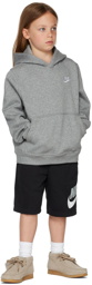 Nike Kids Gray Logo Hoodie