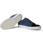 Lanvin - Cap-Toe Suede and Patent-Leather Sneakers - Blue