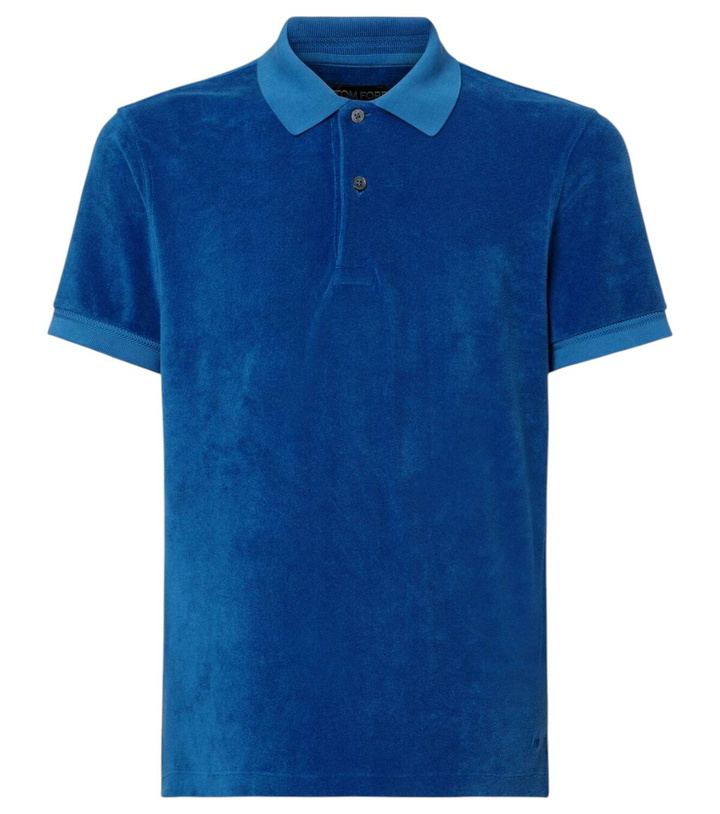 Photo: Tom Ford Cotton-blend terry polo shirt