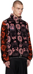 Chopova Lowena Black & Pink Sunflower Jacket
