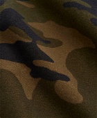 Brooks Brothers Men's Italian Moleskin Camouflage Work Shirt | Dark Green